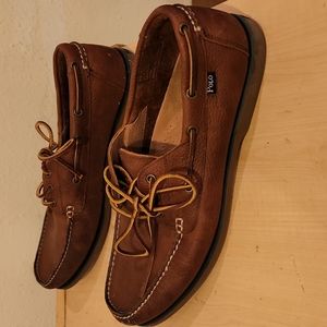 Men's brown leather Polo shoes sz 12
